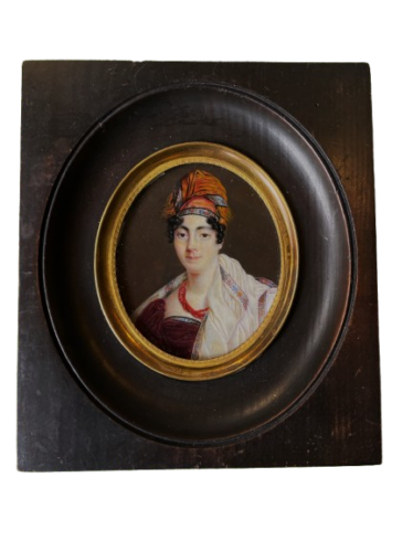 Miniature Femme au turban Empire